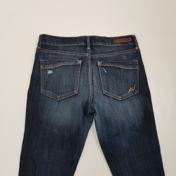 Express Mid Rise Legging Destructed Size 4 Short - Picture 4 of 6